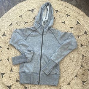Grey Patagonia zip up sweatshirt